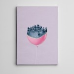 Balon ve Havuz Mini Kanvas Tablo